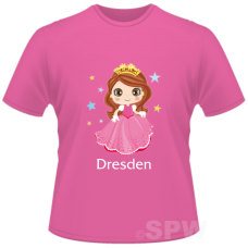 Kid´s Shirt with a Princess on a  pink Shirt